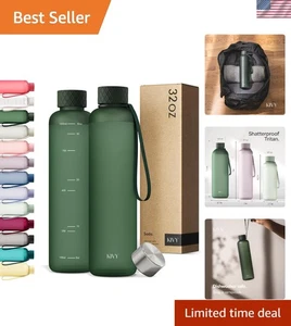 Trinkflasche 32oz Slim Leicht Bruchsicher Spülmaschinenfest Reise Sport - Bild 1 von 11