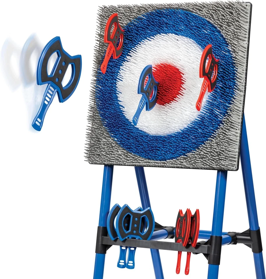 EastPoint Original Axe Throwing Game Set – Steel Frame Target for Indoor and