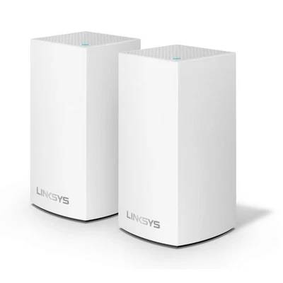 LINKSYS VELOP DUAL BAND AC2400 INTELLIGENT MESH WIFI ROUTER 2 PACK - WHITE - Image 1 of 4