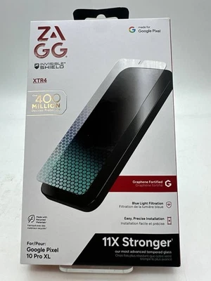 ZAGG Glass XTR4 Blue Light Screen Protector for Google Pixel 10 Pro XL - Image 1 of 2