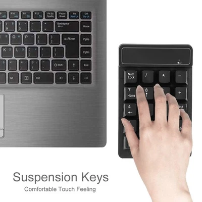 .›Digital 19 Suspension Keys Comfortable Typing Wireless Numeric Keypad For Touc - Image 1 of 4