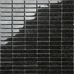 Mosaikfliesenfolie schwarz Glitzer rechteckig Glas (MT0010) - Bild 1 von 1