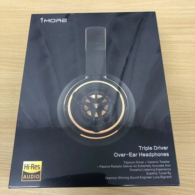 1MORE H1707 Triple Driver Over Ear Headphones Gold Hi-Res jp - Image 1 of 3