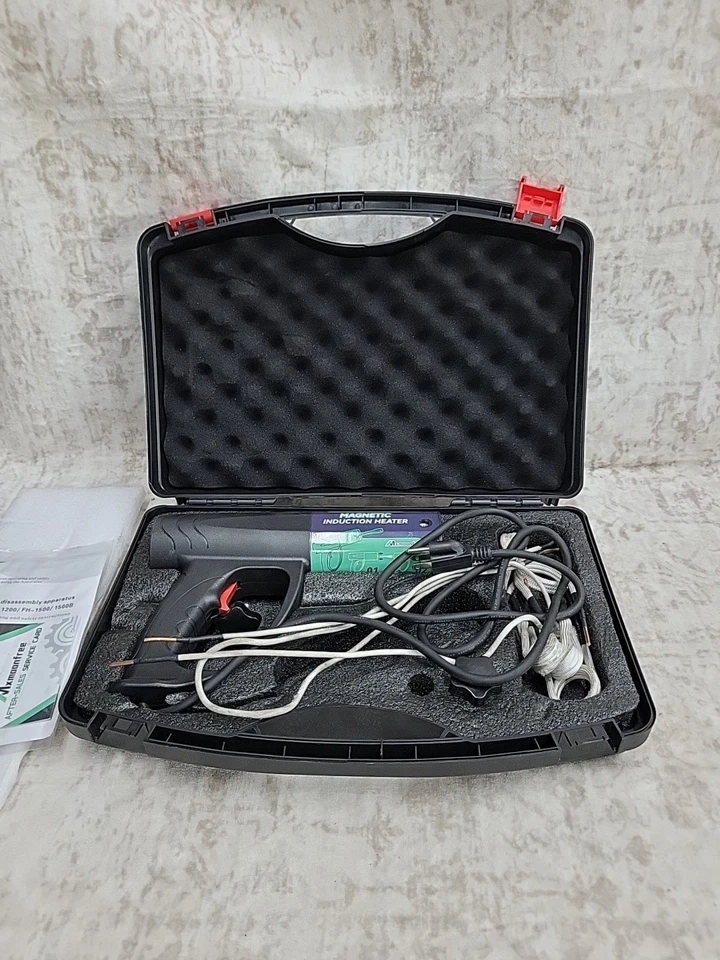 Herramienta de extracción de pernos de calentador de inducción 1500 W, 8 bobinas y estuche resistente para tuercas, pernos... Foto 1 de 4