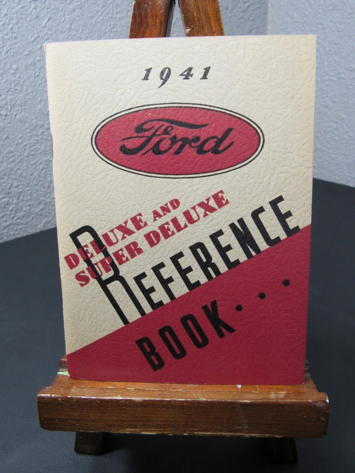 Ford V-8 1941 de colección manual del propietario de lujo y súper lujo libro de instrucciones de referencia Foto 1 de 4