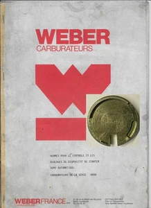 Handbuch und Einstellwerkzeug Starter 98.008.950 für WEBER DARA Vergaser - Bild 1 von 5