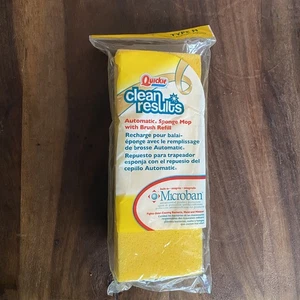 New Quickie Clean Results Sponge Mop Refill Type H Microban 2011 USA Made - Picture 1 of 3
