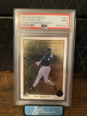 1998 SP Authentic - Sheer Dominance Ken Griffey Jr #SD1 Gold /2000 PSA 9 🔥🔥 - Image 1 of 4