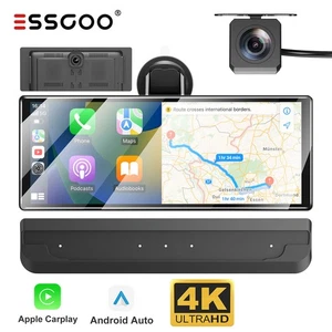 Essgoo 10 Zoll Dashcam tragbares Apple CarPlay/Android Auto Autoradio, US-Bestand - Bild 1 von 16