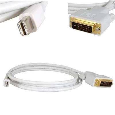 6FT Mini Display Port DP Male to DVI-D Male Dual-Link Cable Cord Adapter Macbook - Image 1 of 3