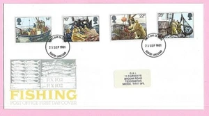 OFICINA DE CORREOS 1981 FDC - INDUSTRIA PESQUERA - FDI LAKELAND DEL SUR - Imagen 1 de 2