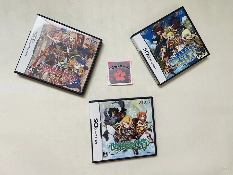 Nintendo DS Sekaiju no Meikyuu Etrian Odyssey I II III Japanese Game Tested Used - Image 1 of 1
