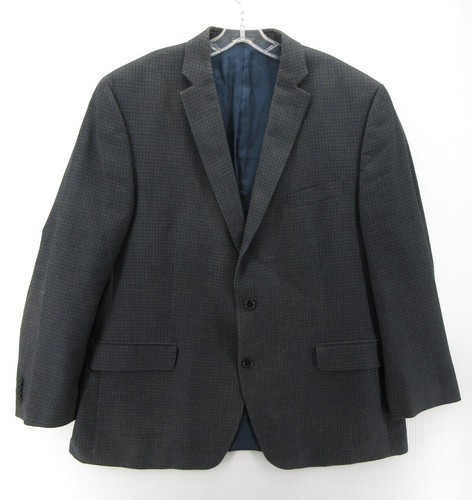 Cappotto sportivo Michael Kors uomo 46 blu a quadri blazer giacca business foderato in rete
