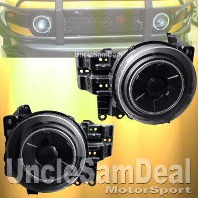 PARA TOYOTA FJ CRUISER X-BRIGHT HALO LLANTA PROYECTOR TRANSPARENTE FARO NEGRO PAR Foto 1 de 2