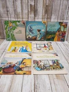 Lot Of 7 A Sharon Pic-A-Story Books - Puss In Boots, Cinderella, Golden Goose - Picture 1 of 23