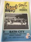 Slough Town Fc V Bath City 5Th September 1995 Programme