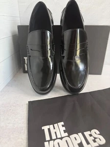 Neu im Karton The Kooples Herren Glattleder Schwarz Halbschuhe Mokassins FR 40/ US 9 Slipper - Bild 1 von 12