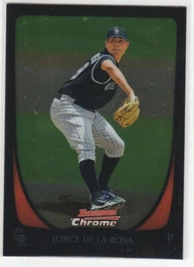 2011 Bowman Chrome Jorge De La Rosa Colorado Rockies Card #44 - Picture 1 of 2