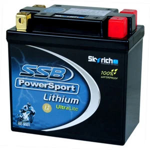SSB LFP9Q-B (CB7L-B) 12V 180CCA UltraLite Lithium Motorcycle Battery - Picture 1 of 5