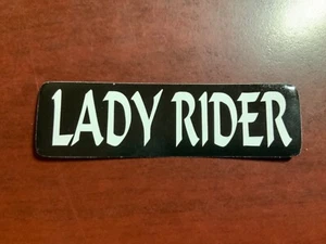 Motorcycle Sticker for Helmets or toolbox #2,046 Lady Rider - Picture 1 of 1