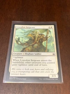 Magic the Gathering War of the Spark Loxodon Sergeant - Picture 1 of 2