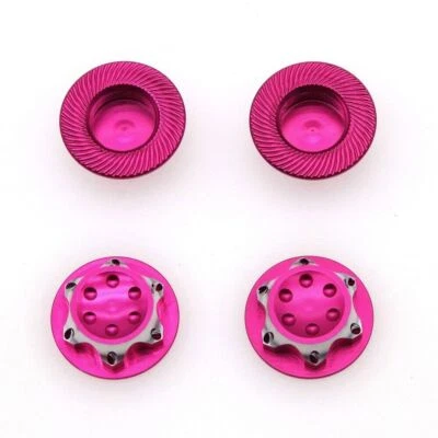 4PCS Metal Wheel Hub Cover Antidust Cover hex Nut Adapter For 1/8 RC Model car - Image 1 of 4