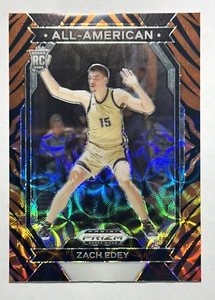 Zach Edey #15 2024 Panini Prizm Draft Picks Tiger Stripe All-American (3) - Picture 1 of 2