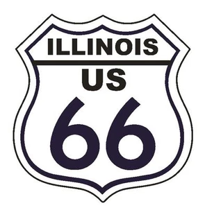Illinois RT 66 Route 66 Sticker MADE IN THE USA D2887 - Picture 1 of 1