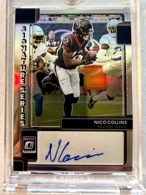 2022 Panini Donruss Optic Signature Series Holo Nico Collins #SS-NC Auto - Image 1 of 2