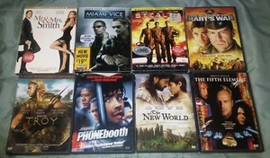 Bruce Willis, Colin Farrell, Brad Pitt DVD Lot, Troy, Fifth Element, Miami Vice - Picture 1 of 5