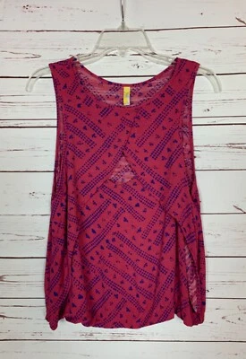 Free People Women's S Small Pink Sleeveless Cute Summer Crop Top Tank Blouse - image 1 of 4