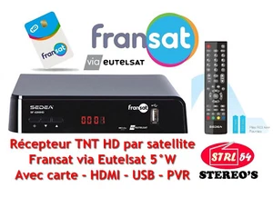 SEDEA SF 4300 HD - Récepteur décodeur TNT HD par satellite - Avec carte FRANSAT - Bild 1 von 19