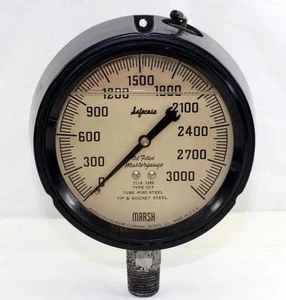 Vintage Marsh Instrument Co. Gauge Oil Filled Mastergauge Type 107 Skokie, ILL - Picture 1 of 7