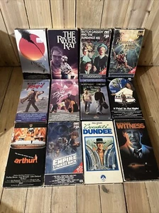 1980’s VHS Lot (12) Arthur, Midnight Run, A Thief In The Night, The River Rat + - Picture 1 of 7