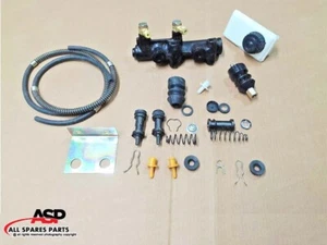 For Willys Jeep CJ Brake Upgrade Master Cylinder Assy 2 Piston +Complete Kit - Picture 1 of 6