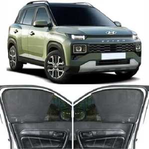 Half Cut Black sun Shades Magnetic Fit For Hyundai EXTER Set of 4 - Picture 1 of 5