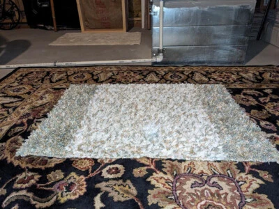 Bathroom Rugs Mats -Never Used-Blue White 39"X25" (3) and 41"X25" (1) - Image 1 of 2