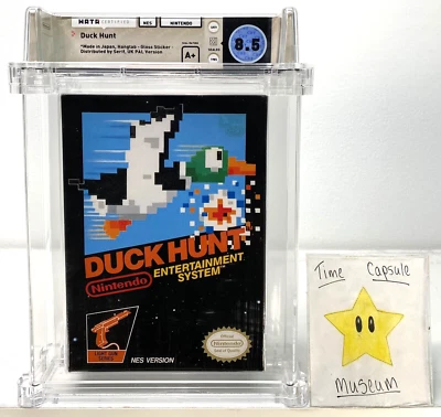 Duck Hunt New Nintendo NES Factory Sealed WATA VGA Grade 8.5 A+ Black Box NIB - Image 1 of 4