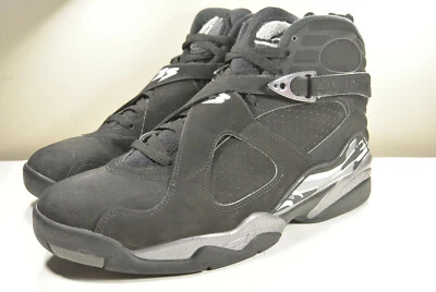 NIKE 2015 AIR JORDAN 8 VIII 305381 003 NEGRO CROMO 10 RETRO VINTAGE I I III IV X Foto 1 de 4