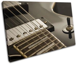 Guitar INSTRUMENTS Musical SINGLE CANVAS WALL ART Picture Print - Picture 1 of 1