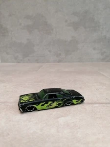 Hotwheels Mattel 1965 Impala - Black With Green Flames - Picture 1 of 7