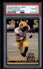 2010 Razor US Army All-American Bowl Rookie Robert Woods #3 PSA 10 Pop 1!