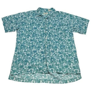 Vintage L.L. Bean Hong Kong Hawaiian Button Up Shirt Adult 2XL - Picture 1 of 4
