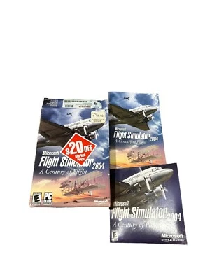Microsoft Flight Simulator 2004 A Century Of Flight PC Game CD ROM Small Big Box - Image 1 of 4