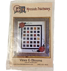 #7468 Mountain Patchwork Vines and Blooms patrón de edredón - Imagen 1 de 3