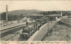 RAILWAY STATION, TRAIN, INVERKIP  - Renfrewshire Postcard - Picture 1 of 2