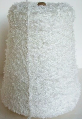 NATURAL Rayon Eyelash cone yarn weave knit dye, 1400ypp, 1/2 lb (700 yds) - Image 1 of 2