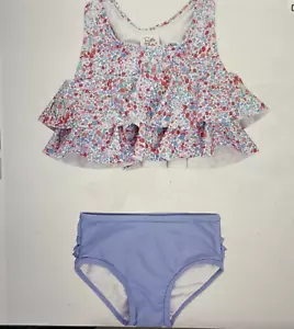 NEW IN PACKAGE! RuffleButts 18-24 Months Shimmer On Flounce Bikini 2 Piece - Picture 1 of 4