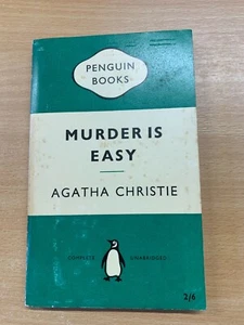 1959 AGATHA CHRISTIE "MURDER IS EASY" FICTION PENGUIN PAPERBACK BOOK (P2) - Picture 1 of 15
