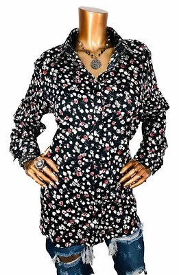 Top Chaps by Ralph Lauren 0X Plus Nuevo con Etiquetas $65 Floral Sin Plancha Logo Camisa Abotonada Foto 1 de 4